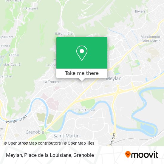 Mapa Meylan, Place de la Louisiane