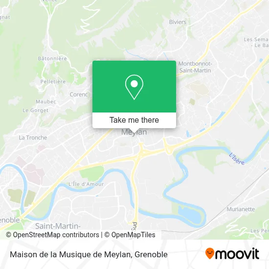 Maison de la Musique de Meylan map