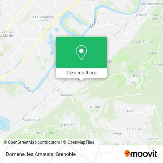 Domene, les Arnauds map