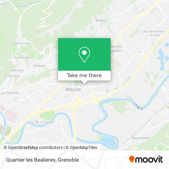 Quartier les Bealieres map