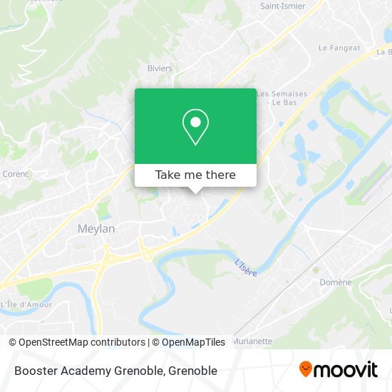 Booster Academy Grenoble map