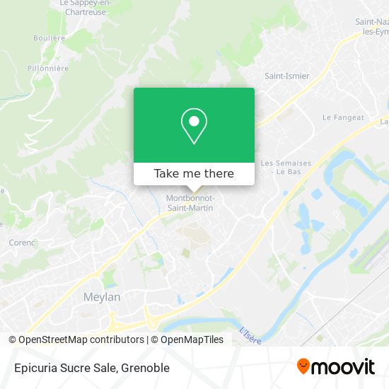 Epicuria Sucre Sale map