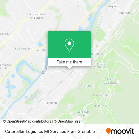 Caterpillar Logistics Ml Services Fran map