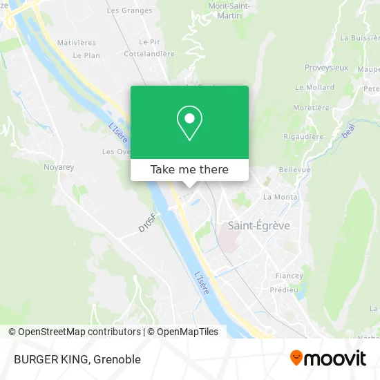 BURGER KING map