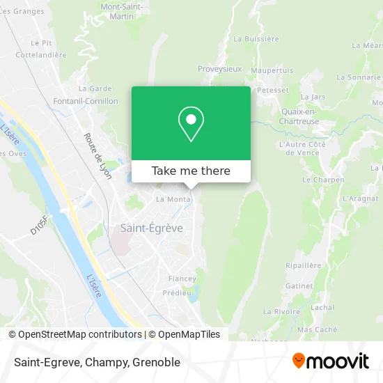 Saint-Egreve, Champy map