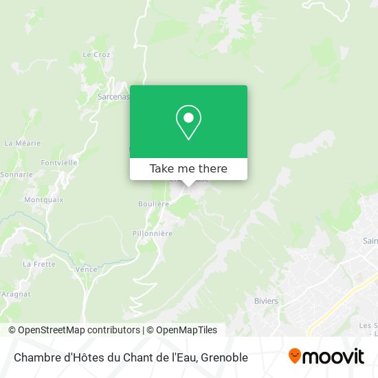 Chambre d'Hôtes du Chant de l'Eau map