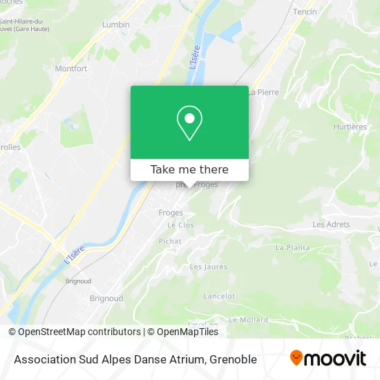 Association Sud Alpes Danse Atrium map