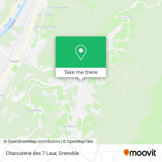 Charcuterie des 7 Laux map