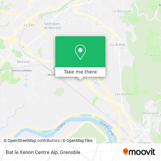 Bat le Xenon Centre Alp map