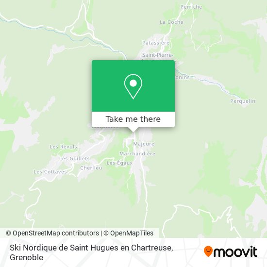 Ski Nordique de Saint Hugues en Chartreuse map