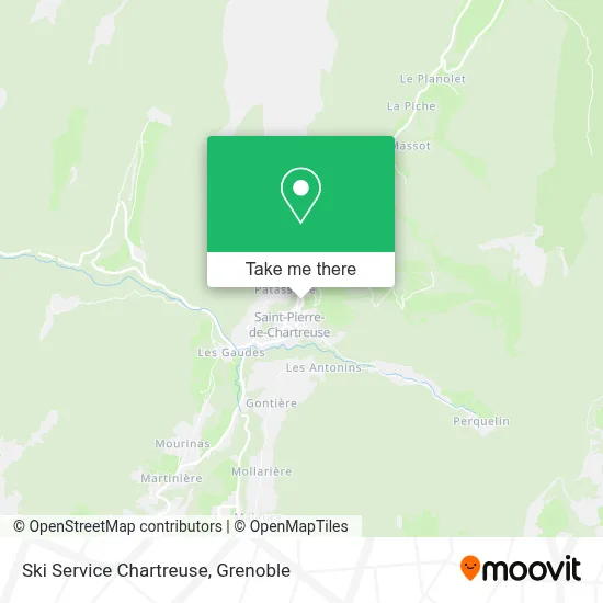 Ski Service Chartreuse map