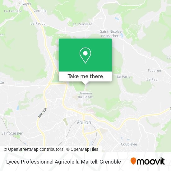Lycée Professionnel Agricole la Martell map