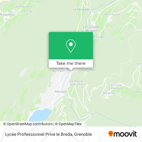 Lycée Professionnel Privé le Breda map