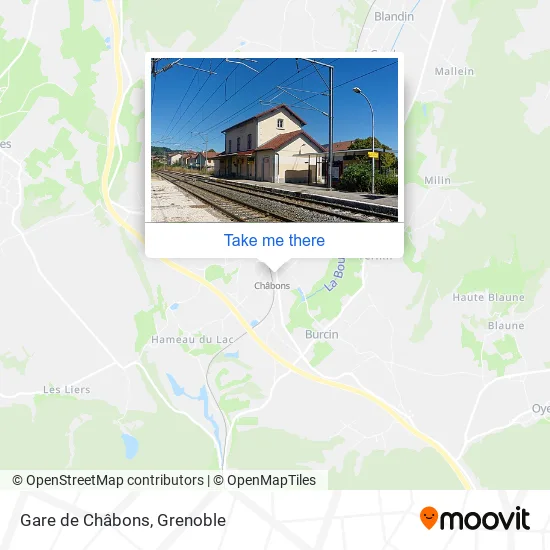 Gare de Châbons map