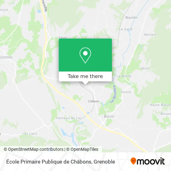 École Primaire Publique de Châbons map