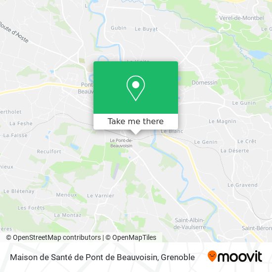 Maison de Santé de Pont de Beauvoisin map