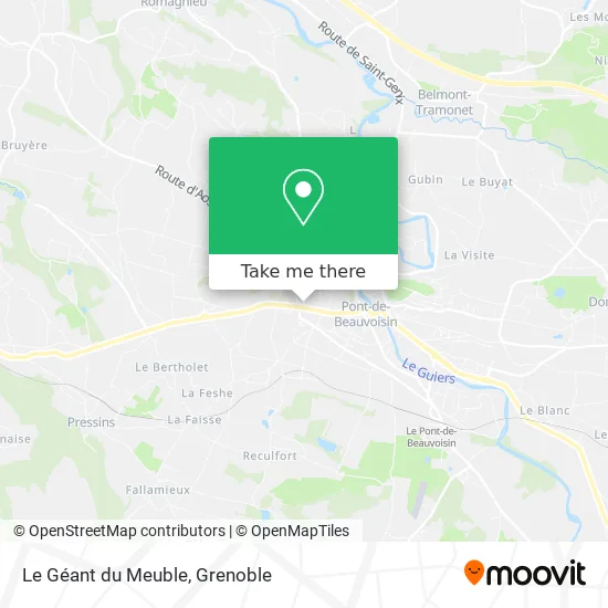 Le Géant du Meuble map