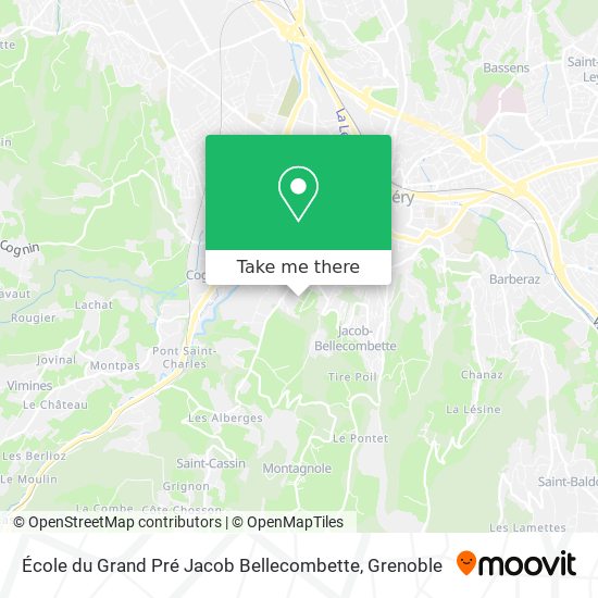 École du Grand Pré Jacob Bellecombette map