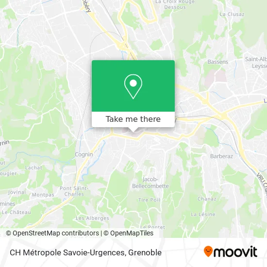 CH Métropole Savoie-Urgences map