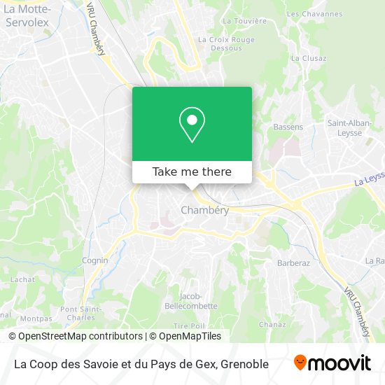 La Coop des Savoie et du Pays de Gex map