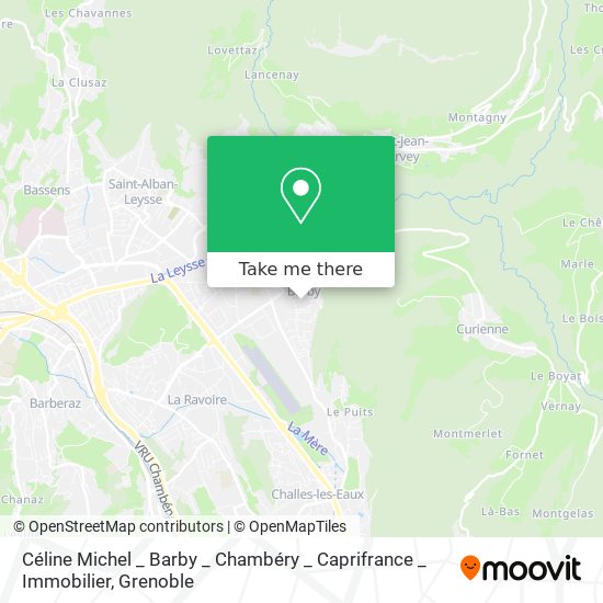 Céline Michel _ Barby _ Chambéry _ Caprifrance _ Immobilier map