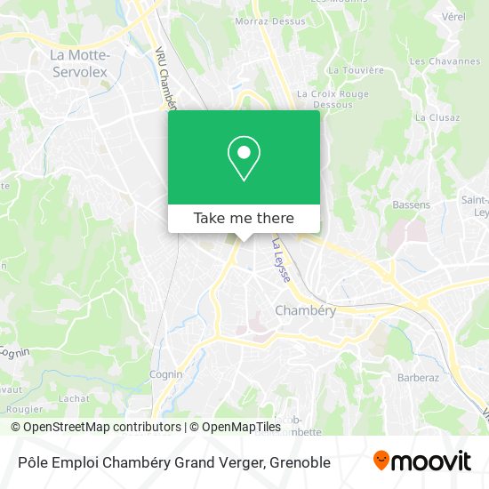 Pôle Emploi Chambéry Grand Verger map