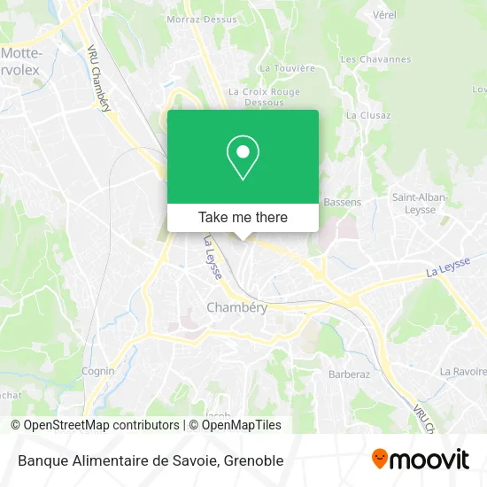 Banque Alimentaire de Savoie map