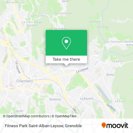 Fitness Park Saint-Alban-Leysse map