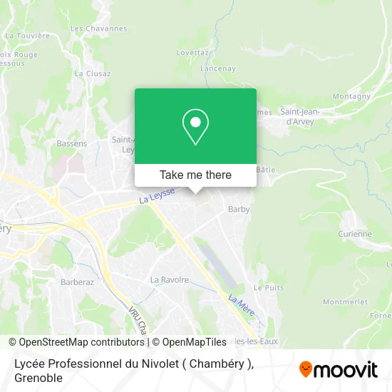 Lycée Professionnel du Nivolet ( Chambéry ) map