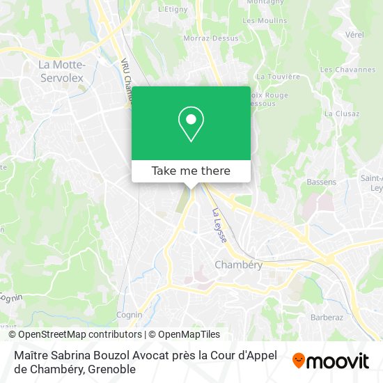 Maître Sabrina Bouzol Avocat près la Cour d'Appel de Chambéry map