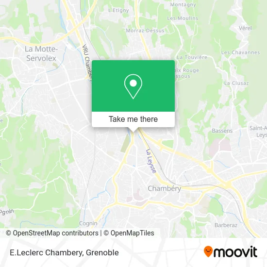 E.Leclerc Chambery map