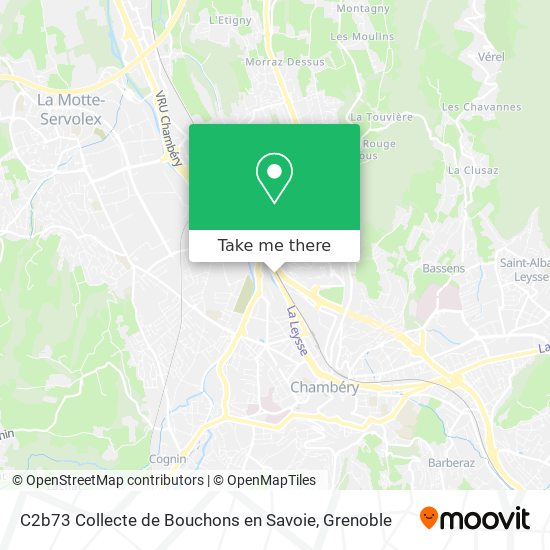 C2b73 Collecte de Bouchons en Savoie map