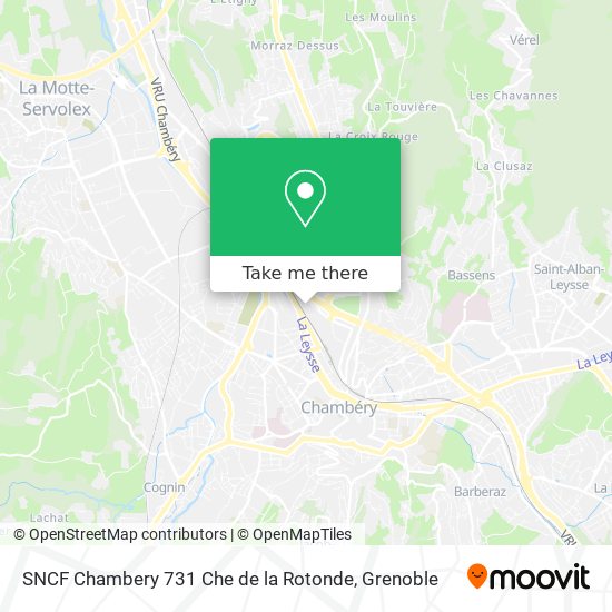SNCF Chambery 731 Che de la Rotonde map