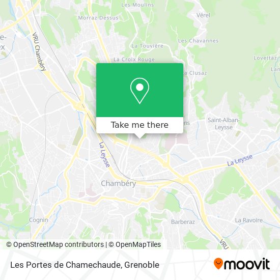 Les Portes de Chamechaude map