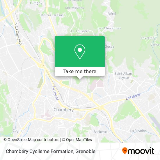 Chambéry Cyclisme Formation map