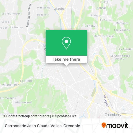 Carrosserie Jean-Claude Vallas map