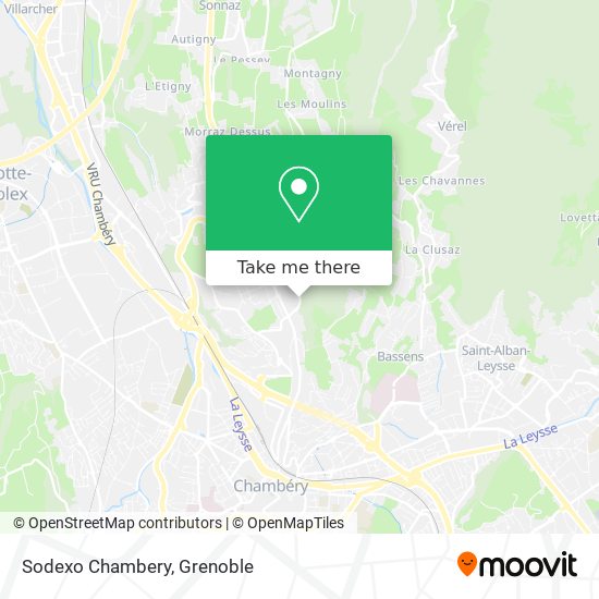 Sodexo Chambery map