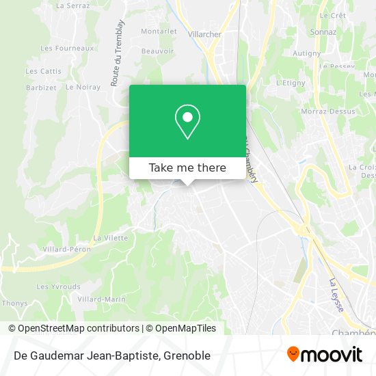 De Gaudemar Jean-Baptiste map