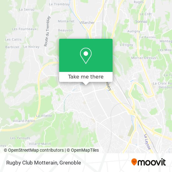 Rugby Club Motterain map