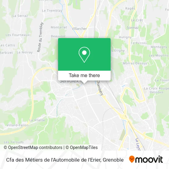 Cfa des Métiers de l'Automobile de l'Erier map