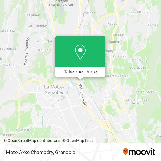 Moto Axxe Chambéry map