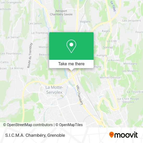 S.I.C.M.A. Chambéry map