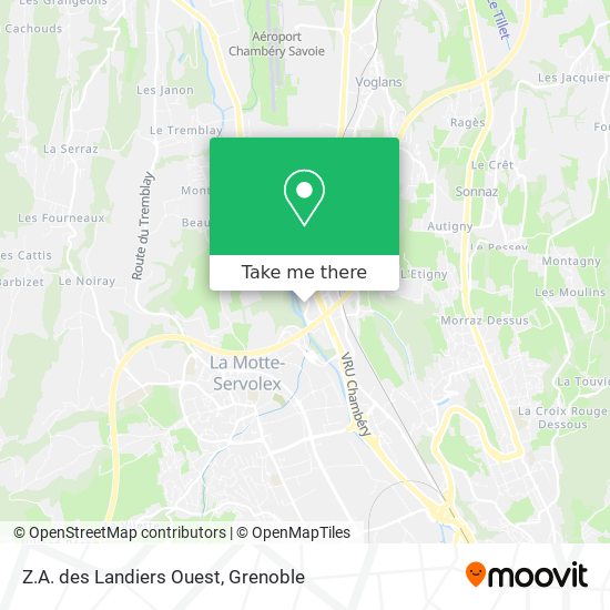 Z.A. des Landiers Ouest map