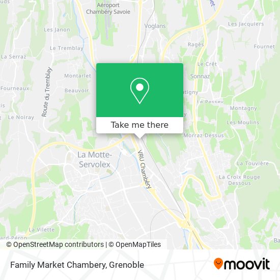 Family Market Chambery map