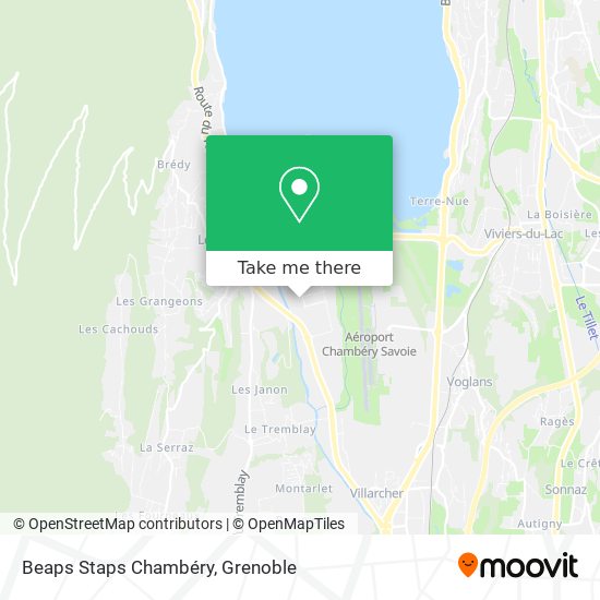 Beaps Staps Chambéry map