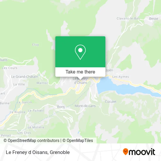 Le Freney d Oisans map