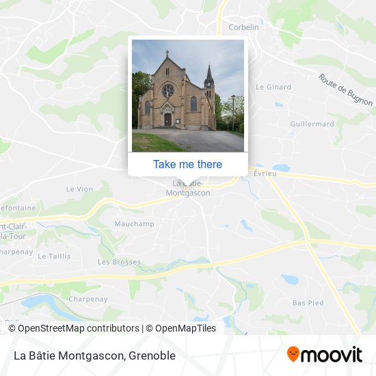 La Bâtie Montgascon map