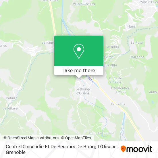 Centre D'Incendie Et De Secours De Bourg D'Oisans map
