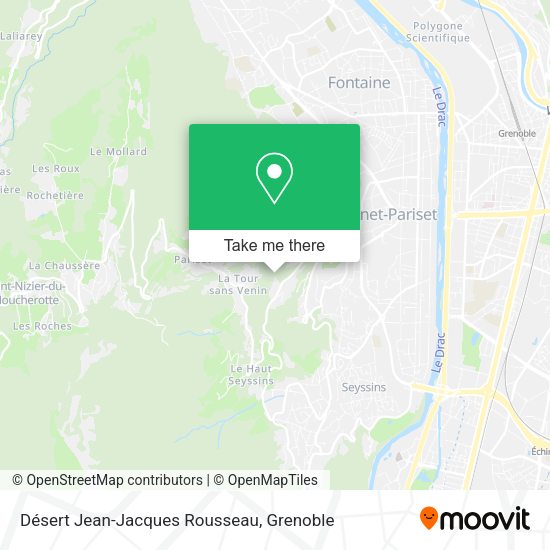 Désert Jean-Jacques Rousseau map