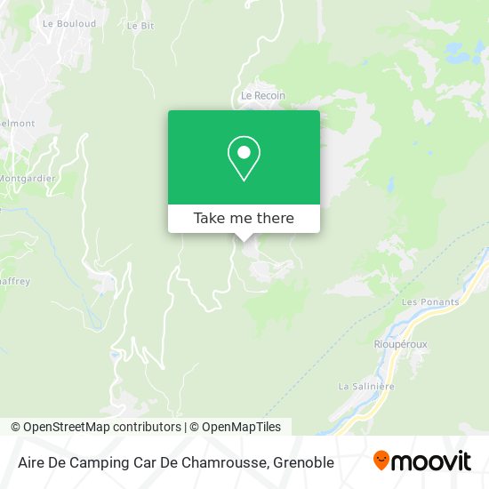 Aire De Camping Car De Chamrousse map